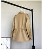Women’s Petite Genuine Leather Coat Jacket