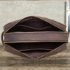 Leather Toiletry Bag for Men with Dual Compartments