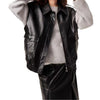 Women Genuine leather sheepskin vest
