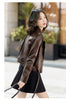 Women’s Genuine Leather Short Moto Jacket