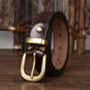 Women’s Genuine Leather Belt in Top-Grain Cowhide with Pin Buckle