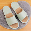 Women's Leather Slippers with Breathable Linen Insole for Indoor Wear