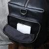 Men’s full grain leather travel duffel bag