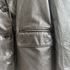 Women Oil-Waxed Loose Fit Genuine Leather Jacket