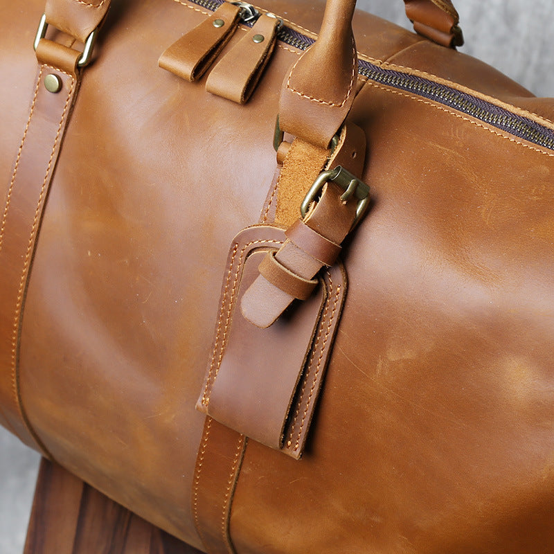 Large leather Men Duffle Bags