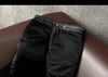 Black leather motorcycle riding pants