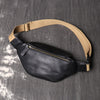 Men’s genuine leather chest sling bag