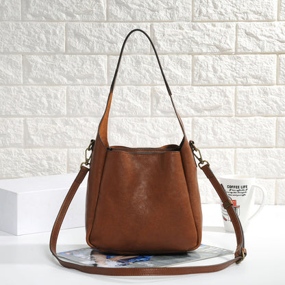 Women Soft Leather Underarm Shoulder Bag
