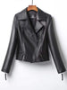 Women Slim Fit Genuine Leather Moto Jacket