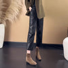 Women's high waisted faux leather pants