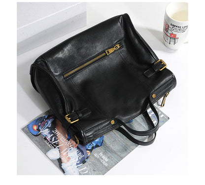 Top grain leather women crossbody shoulder bag