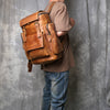 Men’s genuine leather backpack for work