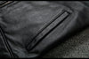 Men’s Genuine Calfskin Black Leather Jacket