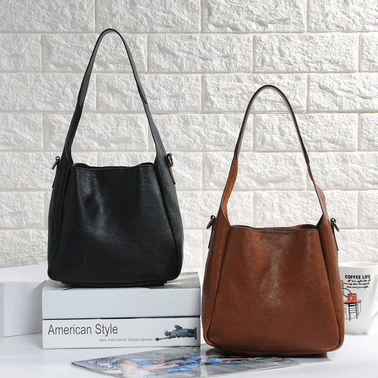 Women Soft Leather Underarm Shoulder Bag