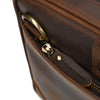 Retro crazy horse leather slim briefcase
