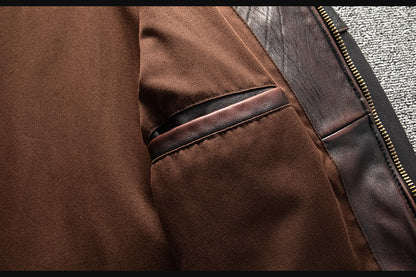 Men’s Heavyweight Genuine Leather Biker Jacket