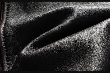 Men’s Heavyweight Genuine Leather Biker Jacket