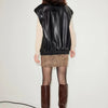 Women Genuine leather sheepskin vest