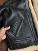 Men black b3 shearling leather aviator