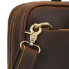 Retro crazy horse leather slim briefcase