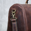 Leather duffel bag for men travel overnight