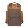 Crazy horse leather travel backpack