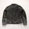 Retro venom patchwork denim jacket