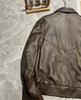 Women Oversized Brown Leather Moto Jacket