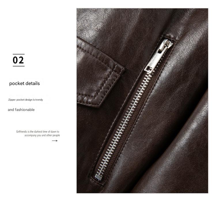 Women’s Genuine Leather Short Moto Jacket