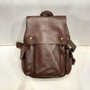 Retro genuine leather women backpack bag