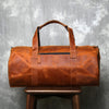 Retro crazy horse leather travel duffel bag