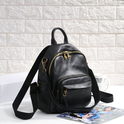 Women’s Mini Genuine Leather Work Backpack