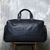 Men’s full grain leather travel duffel bag