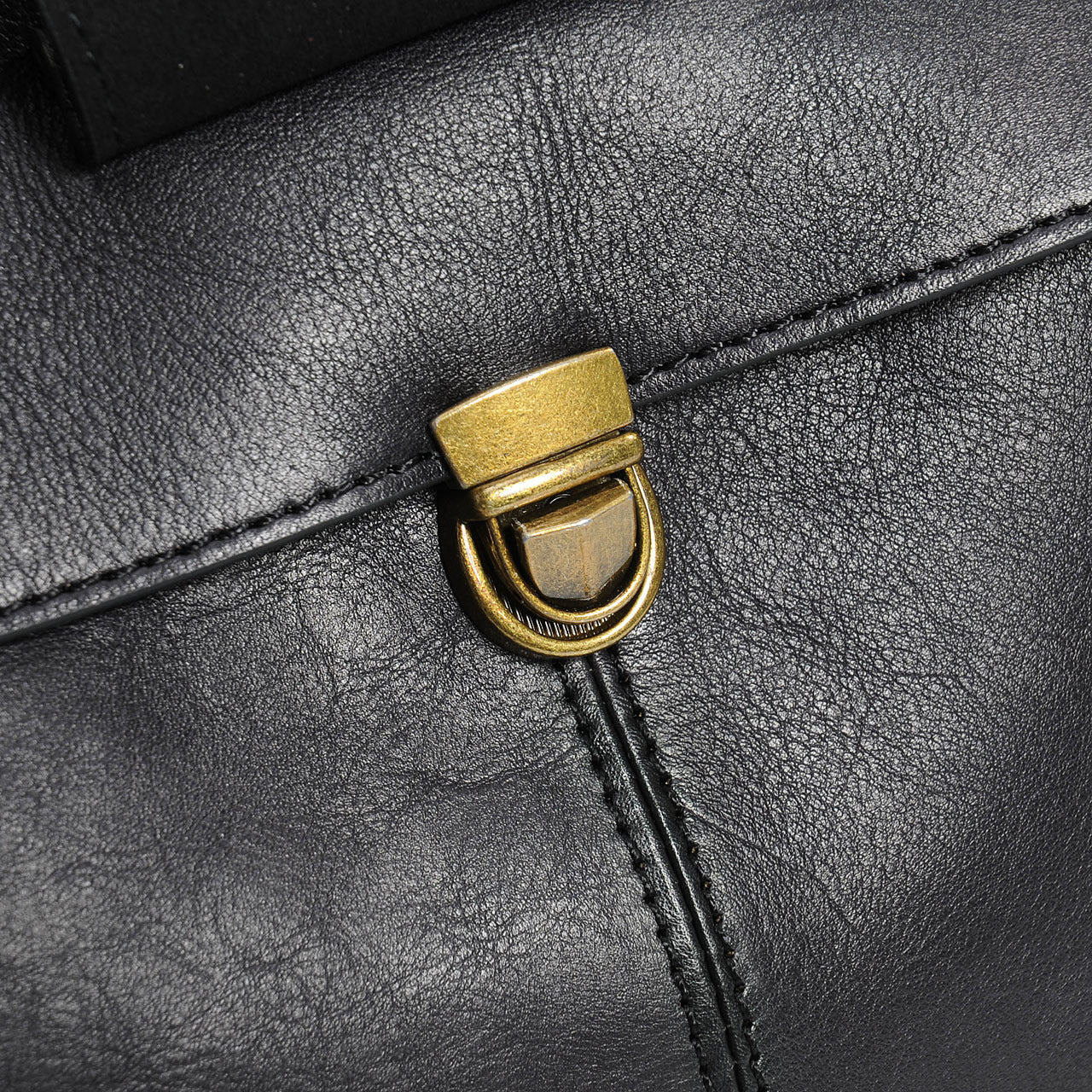 Women top layer cowhide laptop backpack