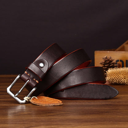 Women’s Leather Belt in Two-Tone Top-Grain Cowhide