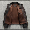 Men’s Heavyweight Genuine Leather Biker Jacket