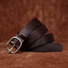 Women’s Leather Jeans Belt with Removable Pin Buckle