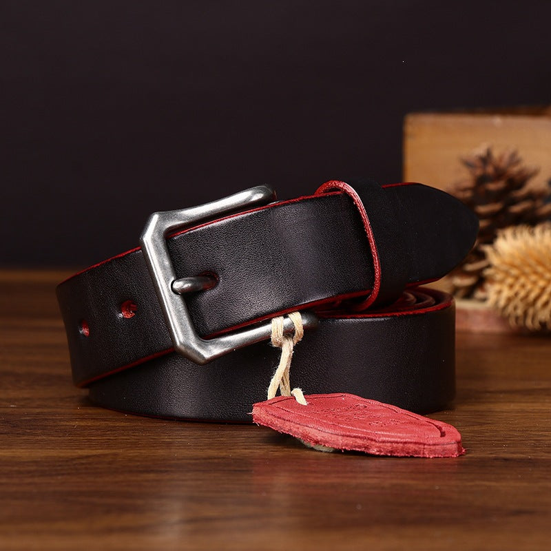 Women’s Leather Belt in Two-Tone Top-Grain Cowhide
