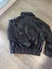 Women’s Genuine Leather Oversized Flight Jacket
