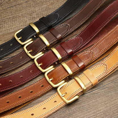 Women’s Leather Belt for Jeans in Top-Grain Cowhide