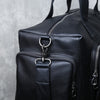 Men’s full grain leather travel duffel bag