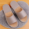 Women's Leather Slippers with Breathable Linen Insole for Indoor Wear