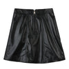 Women A-Line Genuine Sheepskin Leather Skirt