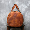 Retro crazy horse leather travel duffel bag