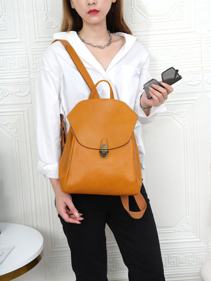 Real leather backpack bags for womens