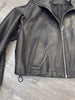 Women Oversized Real Leather Moto Jacket