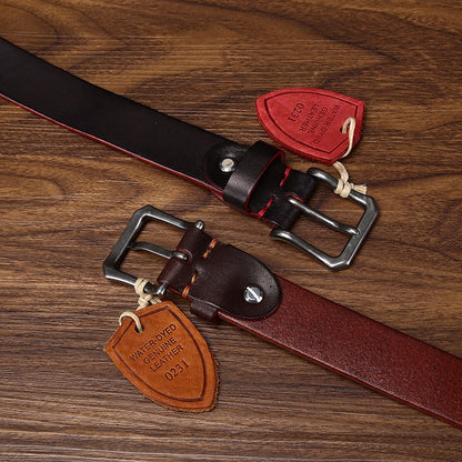 Women’s Leather Belt in Two-Tone Top-Grain Cowhide