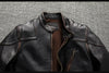 Men’s Heavyweight Genuine Leather Biker Jacket