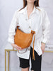 Women Soft Leather Dumpling Tote Crossbody Bag