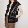 Women Genuine leather sheepskin vest